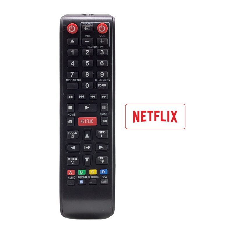 18201 1 - Samsung Netflix Tuşlu Kısa Model Lcd Led Tv Kumanda