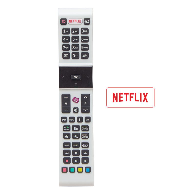 18582 1 - Profilo Rca 49130 Jvc-Vestel -Sanyo Netflıx Tuşlu Beyaz Yazısız Tv Kumanda