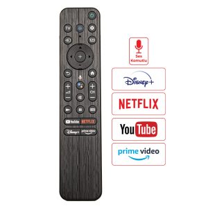 Sony Rmf -Tx800u Youtube -Netrflix -Dısney +-Prime Video Tuşlu Ses Komutlu Tv Kumanda