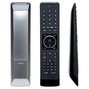 Arçelik-Beko TS6187R Mikrofon Tuşlu Arkası Gri Metal Lcd-Led TV Kumanda