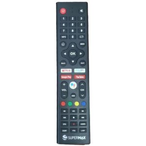Supermax Netflıx-Google Play-Youtube-Prıme Vıdeo Tuşlu Androıd Tv Box Kumanda