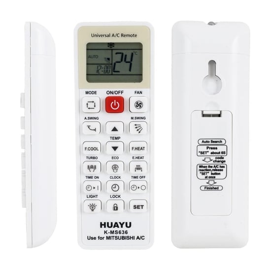 huayu-kk-k-ms636-mitsubishi-universal-ak-f35c huayu kk k ms636 mitsubishi universal ak f35c - Mitsubishi K-MS636 Universal Akıllı Klima Kumandası