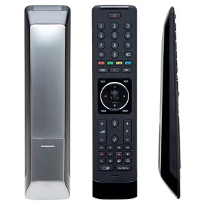 Arçelik-Beko TS6187R Mikrofon Tuşlu Arkası Gri Metal Lcd-Led TV Kumanda