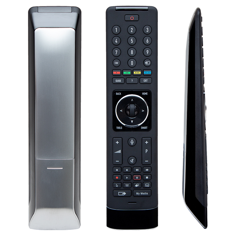 5848 5848 - Arçelik-Beko TS6187R Mikrofon Tuşlu Arkası Gri Metal Lcd-Led TV Kumanda